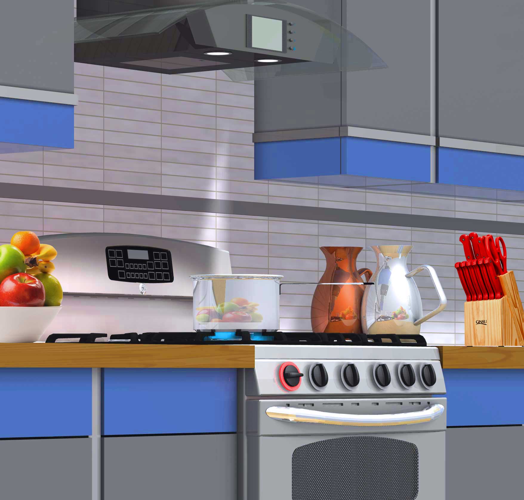 left gas stove on? Use BurnerAlert stove reminder for kitchen cooking